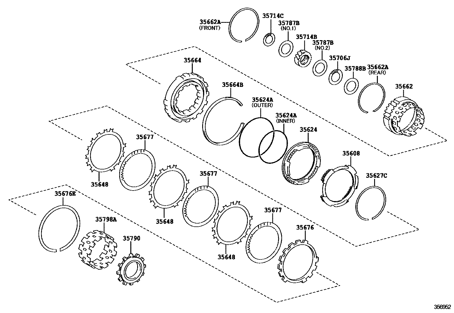 3508 — CENTER SUPPORT & PLANETARY SUN GEAR (ATM)