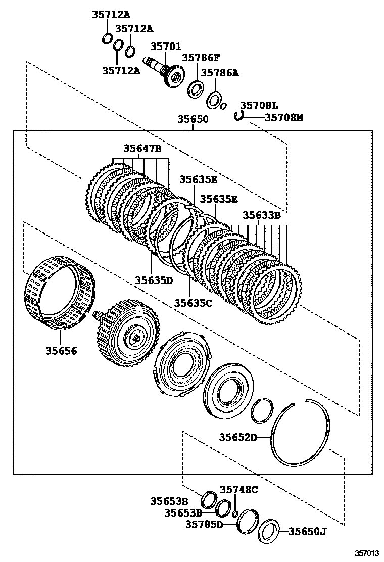 3507 — BRAKE BAND & MULTIPLE DISC CLUTCH (ATM)
