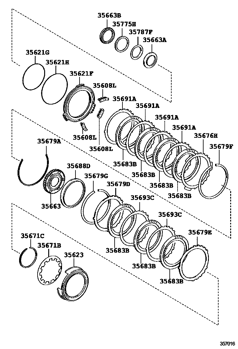 3509 — BRAKE NO.3, 1ST & REVERSE BRAKE (ATM)