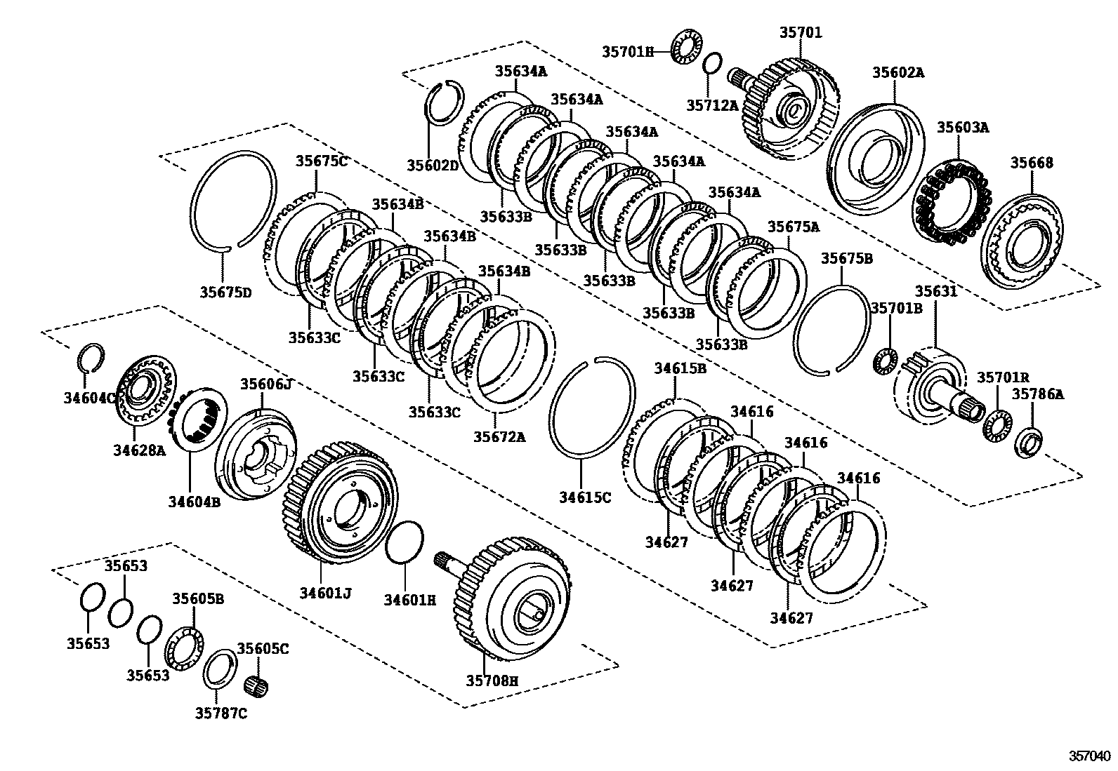 3507 — BRAKE BAND & MULTIPLE DISC CLUTCH (ATM)