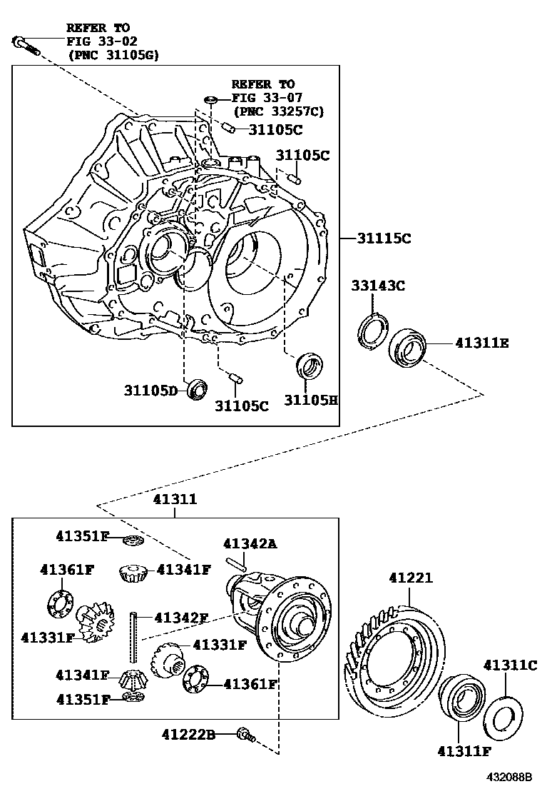 4301 — FRONT AXLE HOUSING & DIFFERENTIAL
