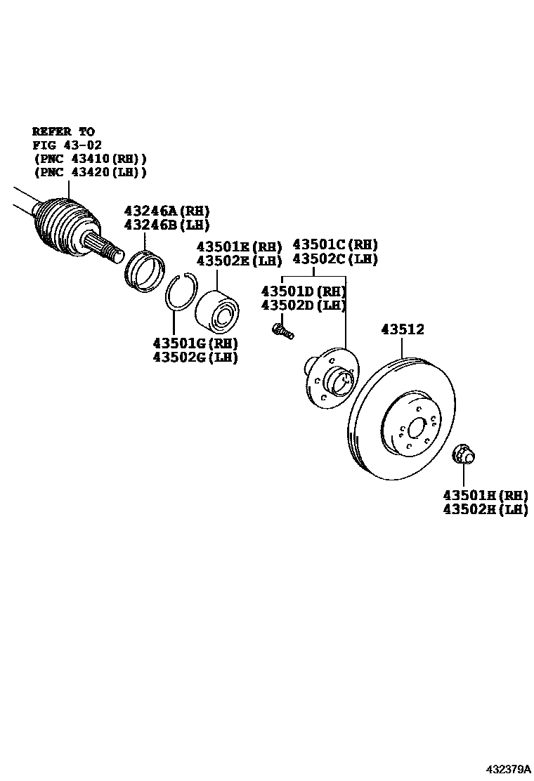 4303 — FRONT AXLE HUB