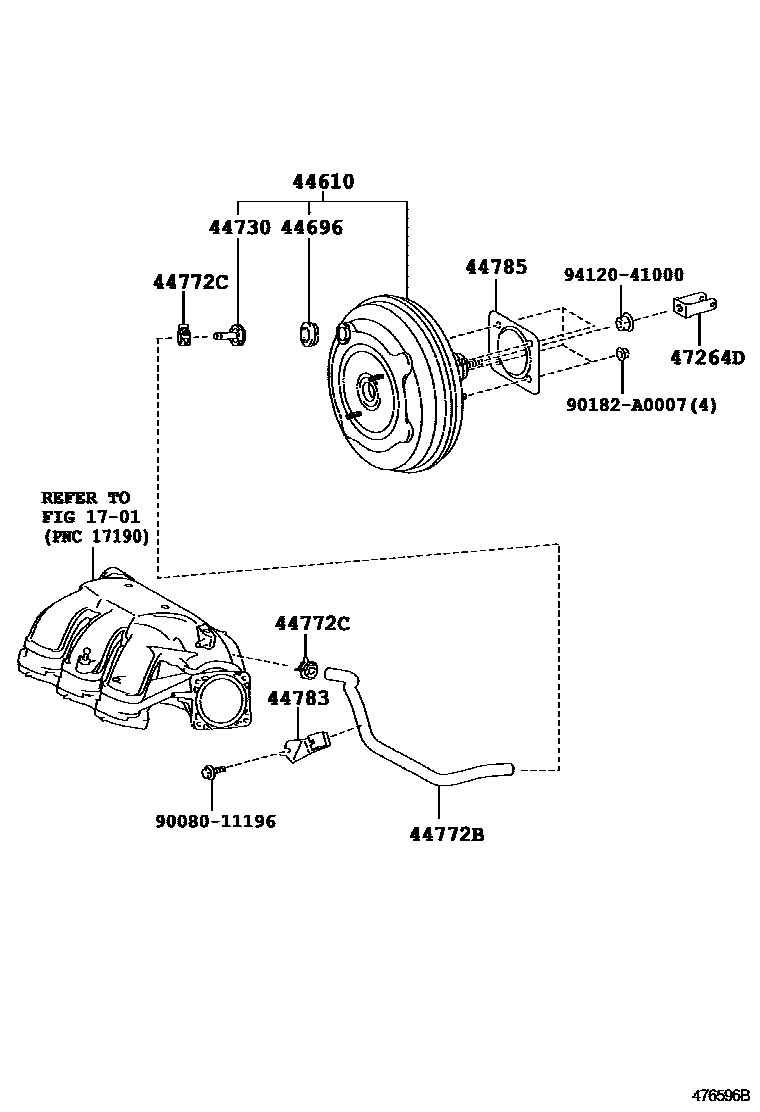4703 — BRAKE BOOSTER & VACUUM TUBE
