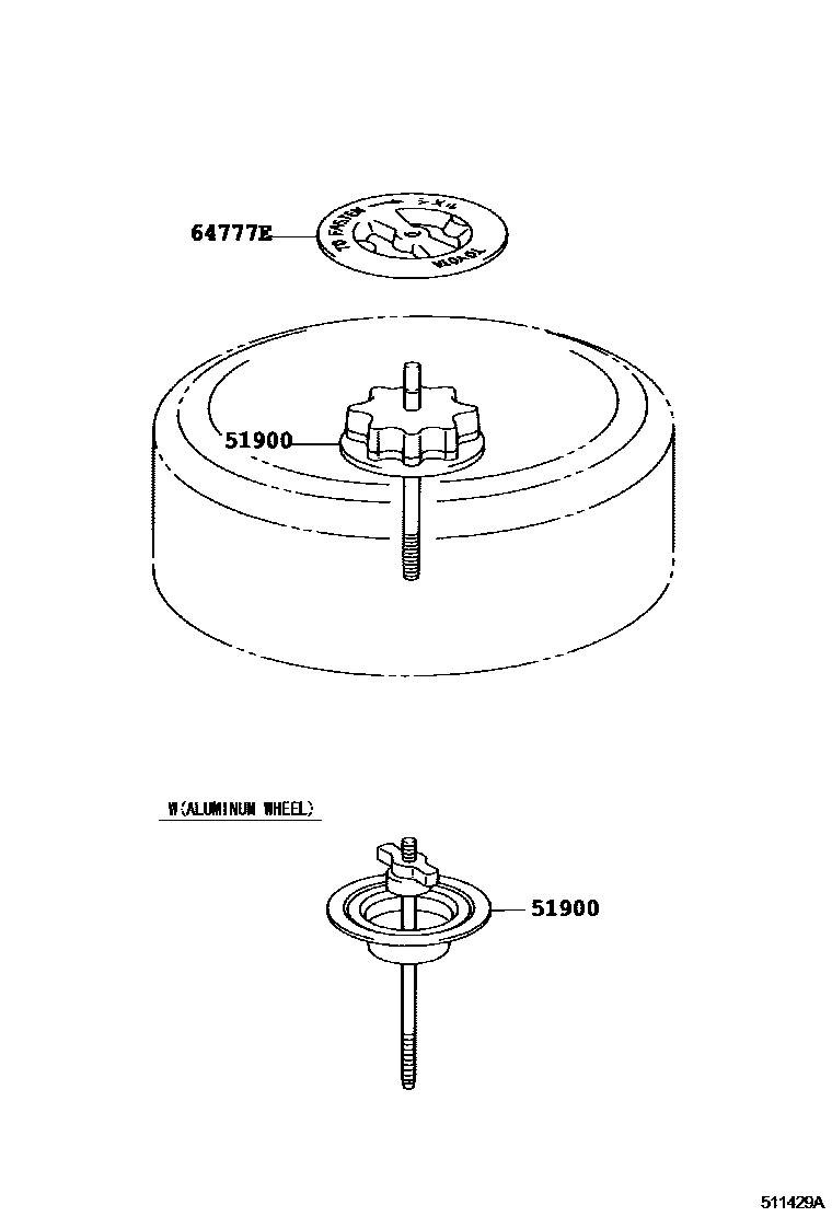 5104 — SPARE WHEEL CARRIER