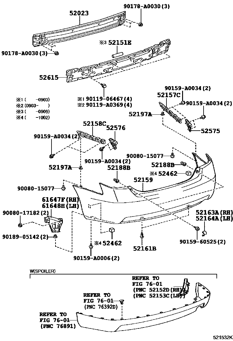 5202 — REAR BUMPER & BUMPER STAY
