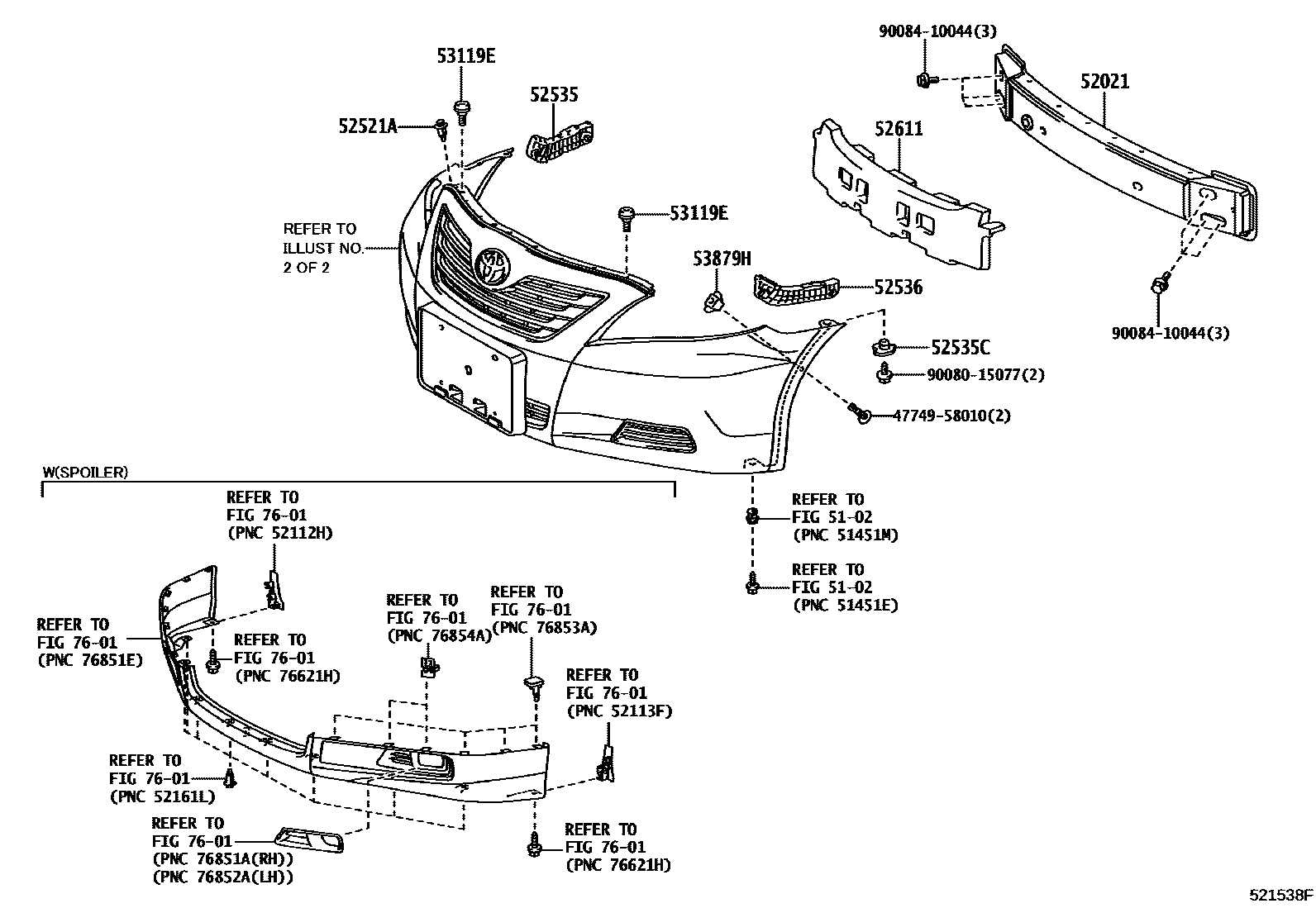 5201 — FRONT BUMPER & BUMPER STAY