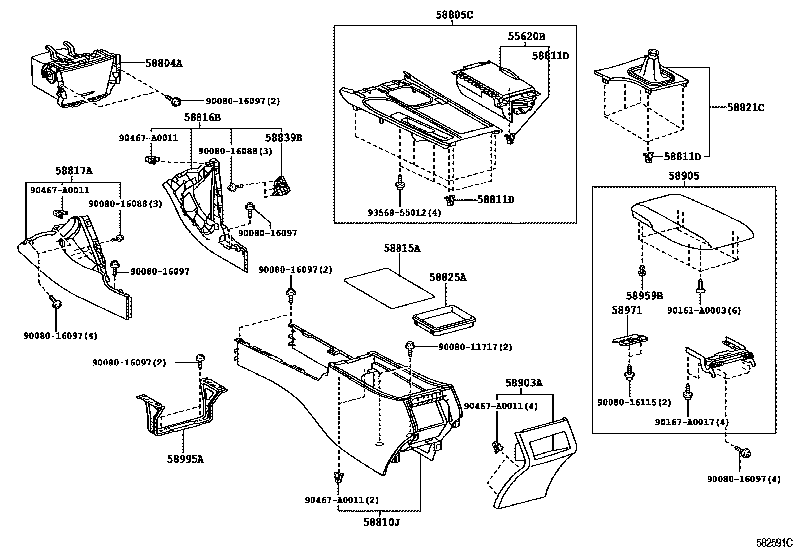 5806 — CONSOLE BOX & BRACKET