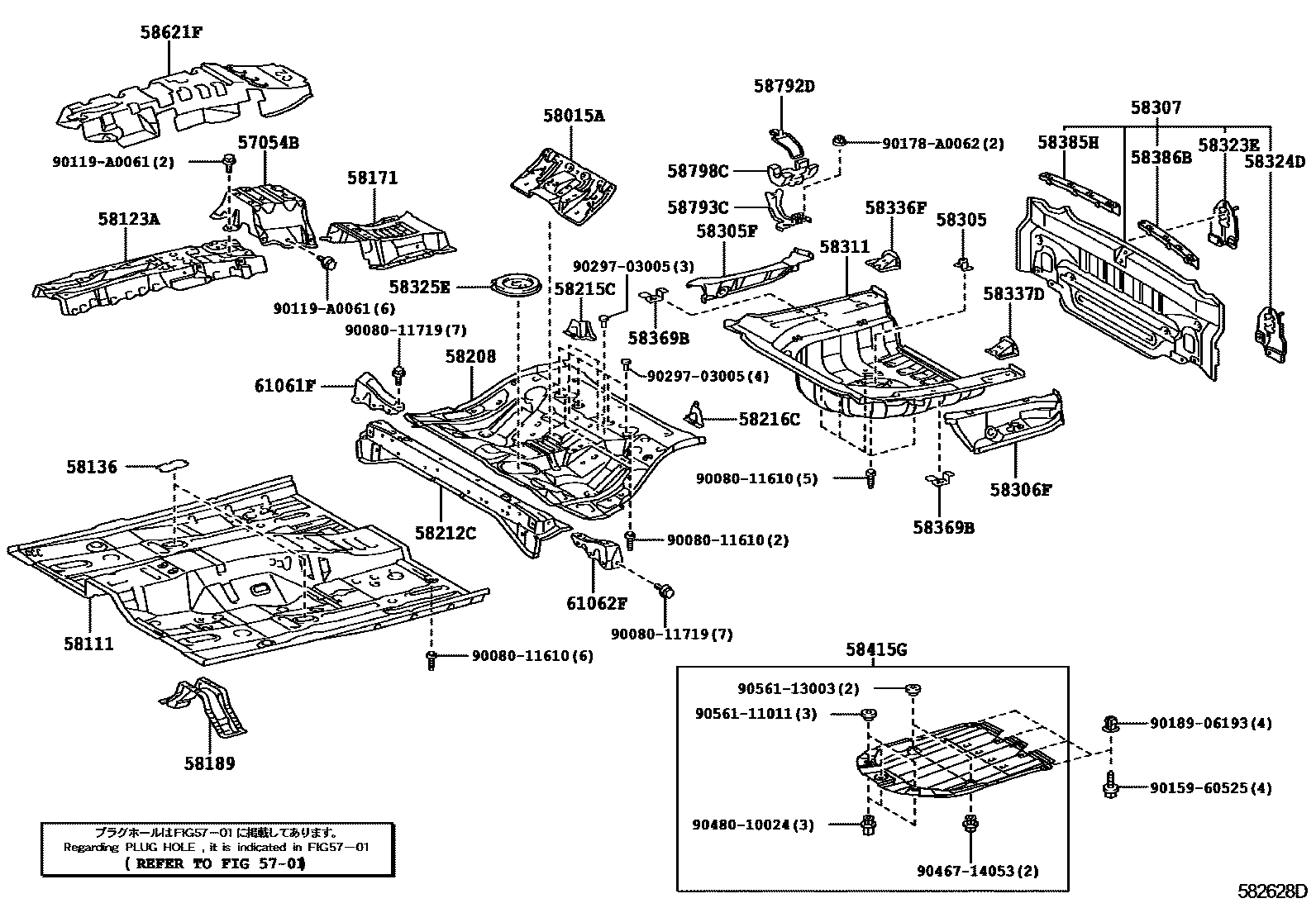5801 — FLOOR PAN & LOWER BACK PANEL