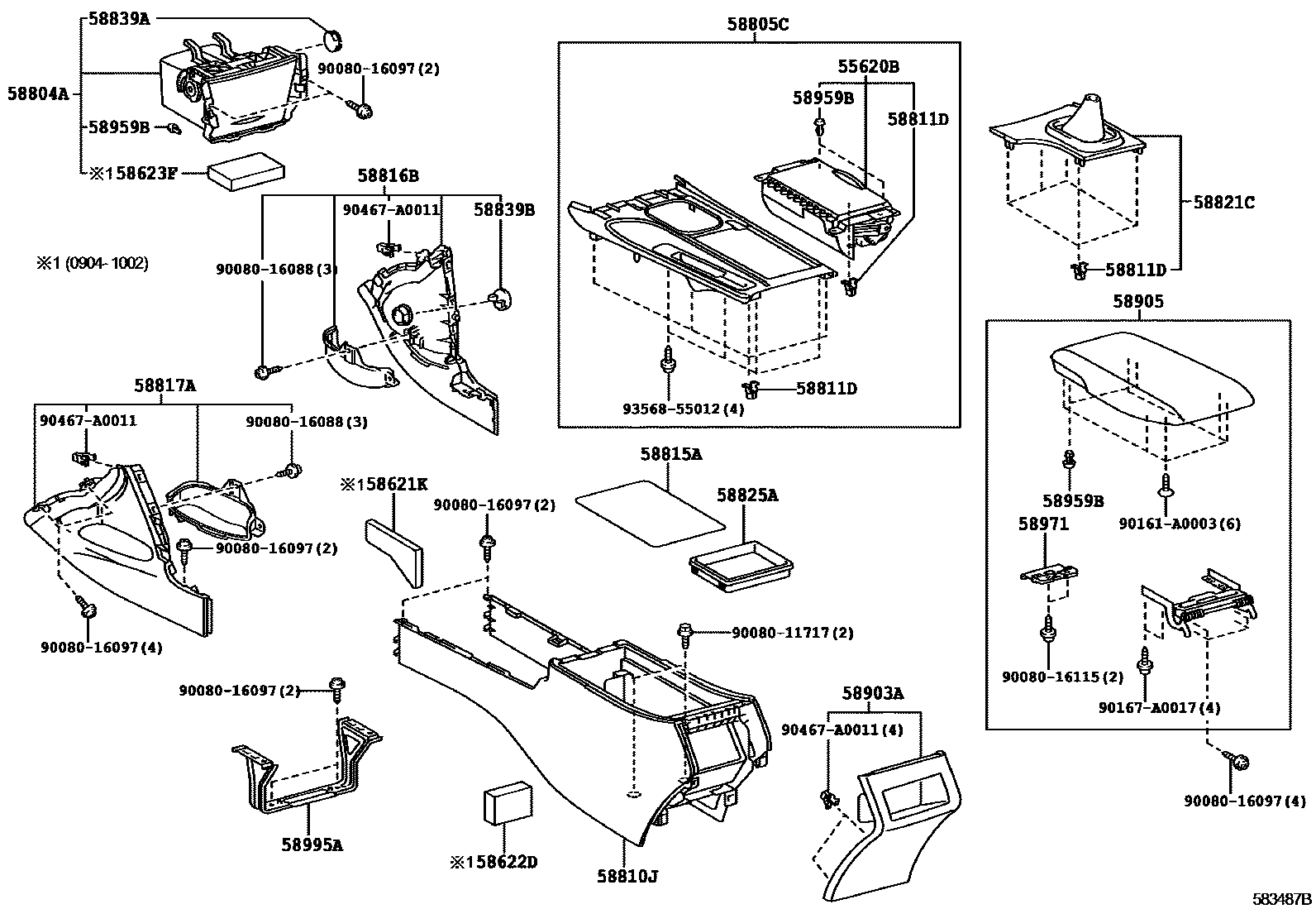 5806 — CONSOLE BOX & BRACKET