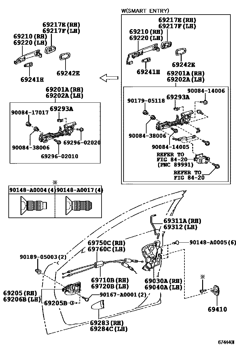 6703 — FRONT DOOR LOCK & HANDLE