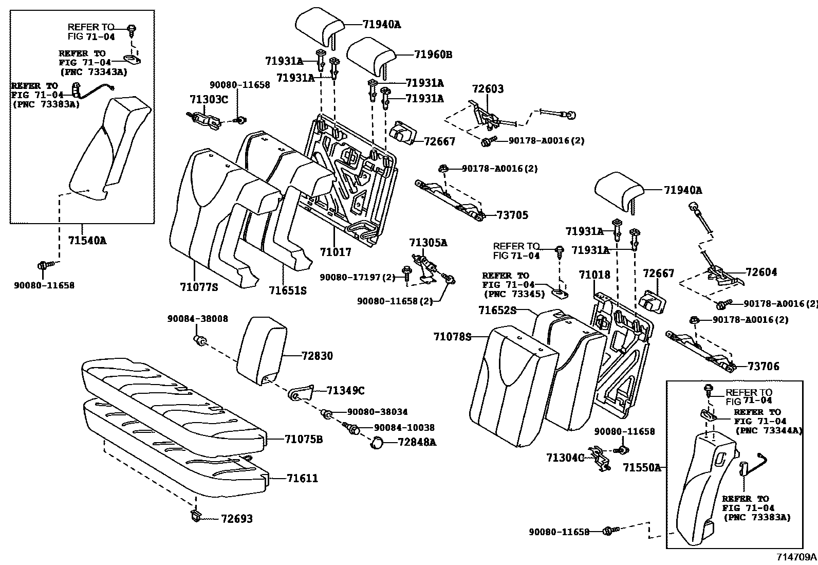 7102 — REAR SEAT & SEAT TRACK