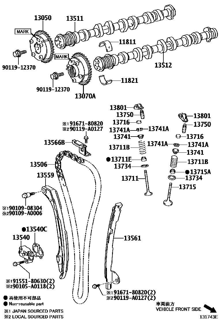 1302 — CAMSHAFT & VALVE