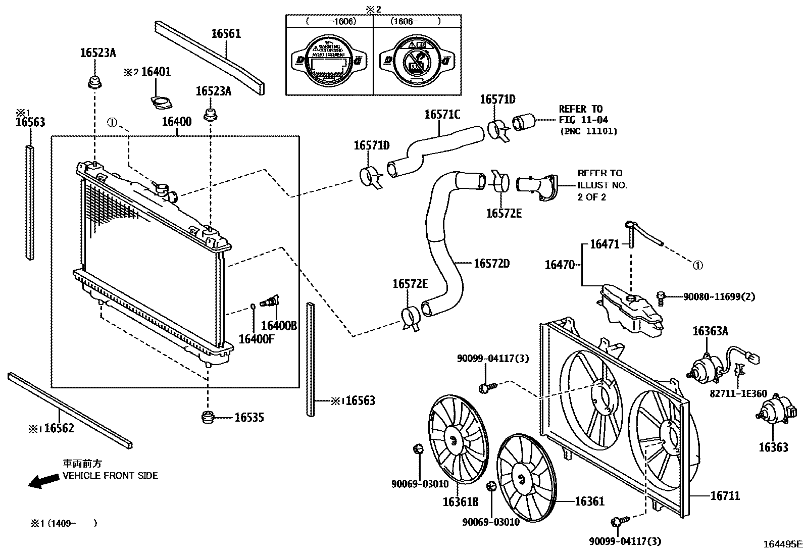 1603 — RADIATOR & WATER OUTLET
