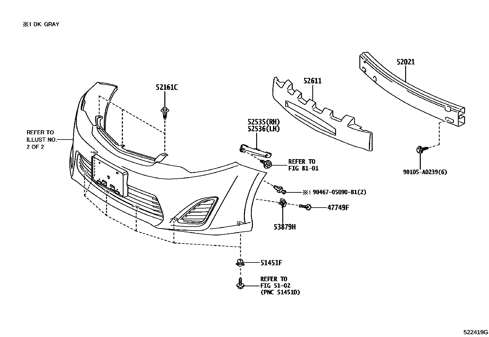 5201 — FRONT BUMPER & BUMPER STAY