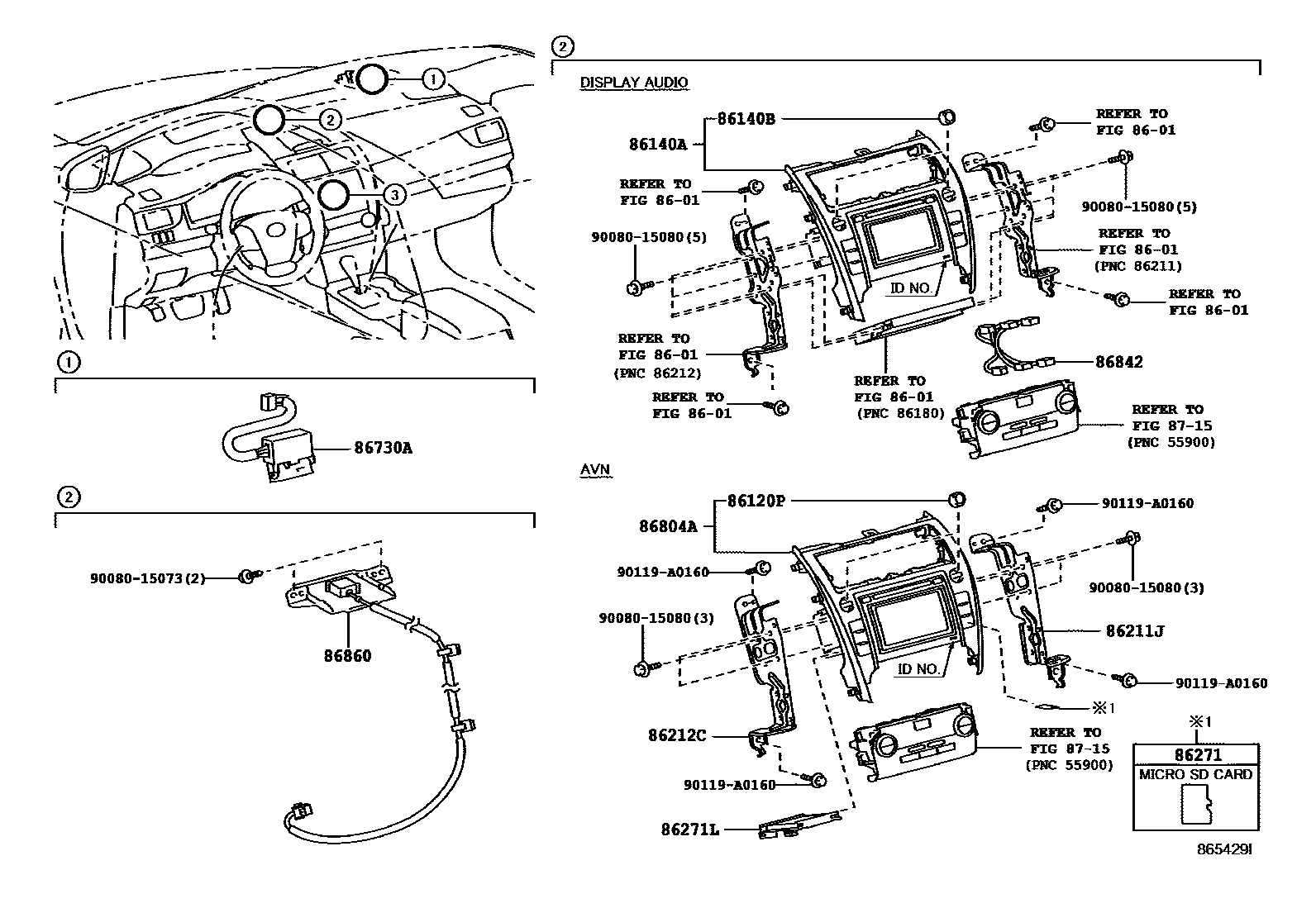 8603 — NAVIGATION & FRONT MONITOR DISPLAY
