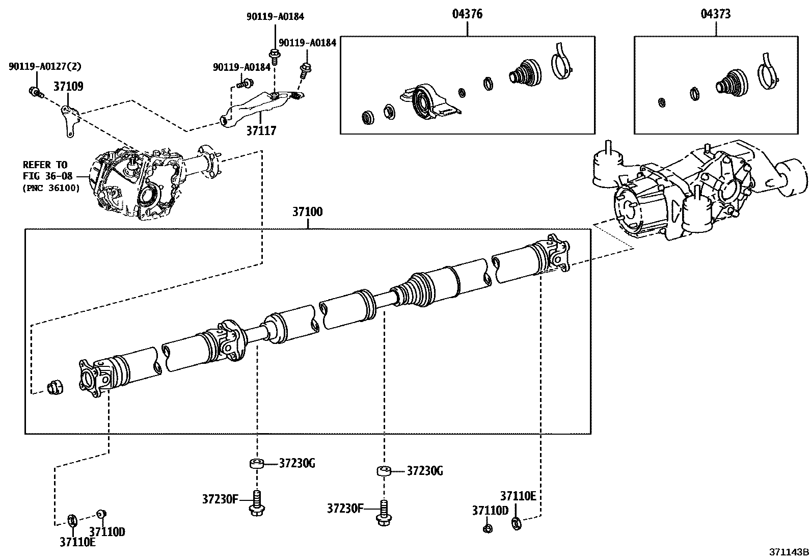 3701 — PROPELLER SHAFT & UNIVERSAL JOINT