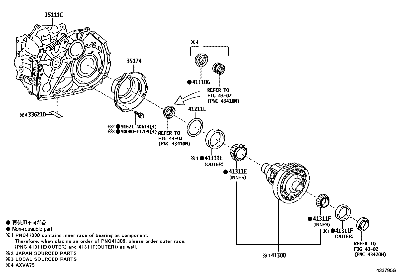 4301 — FRONT AXLE HOUSING & DIFFERENTIAL