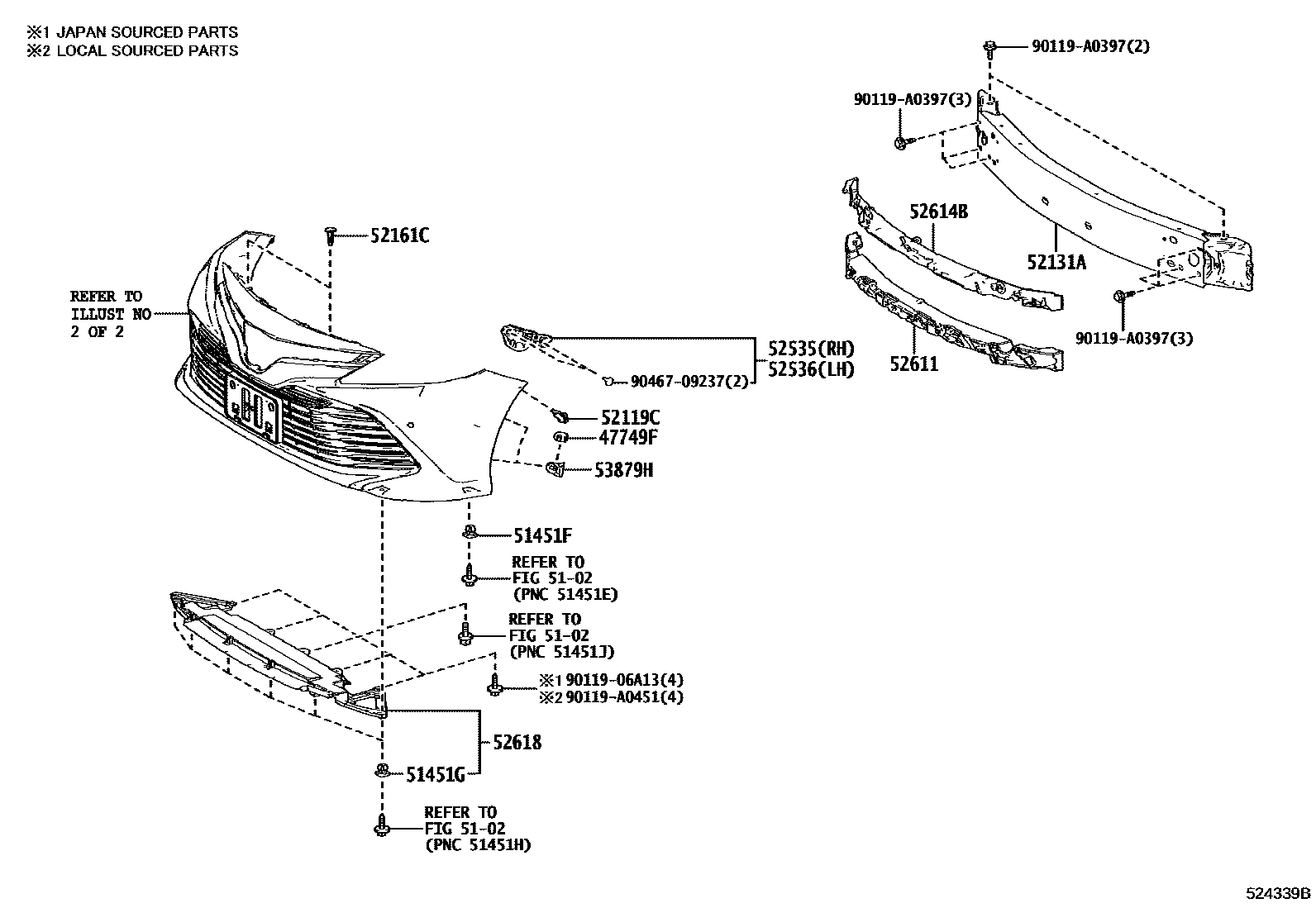 5201 — FRONT BUMPER & BUMPER STAY
