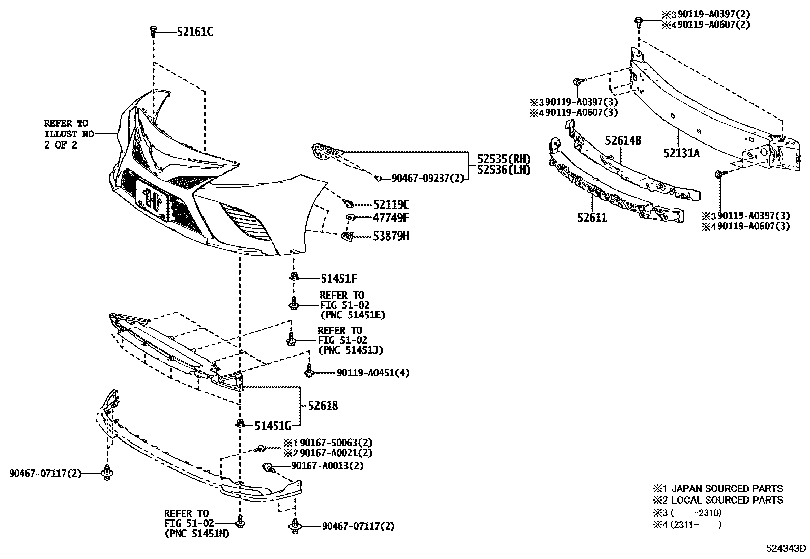 5201 — FRONT BUMPER & BUMPER STAY