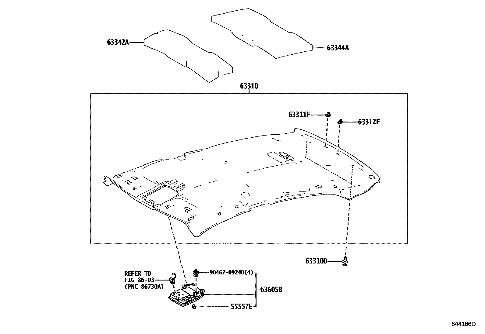 6402 — ROOF HEADLINING & SILENCER PAD