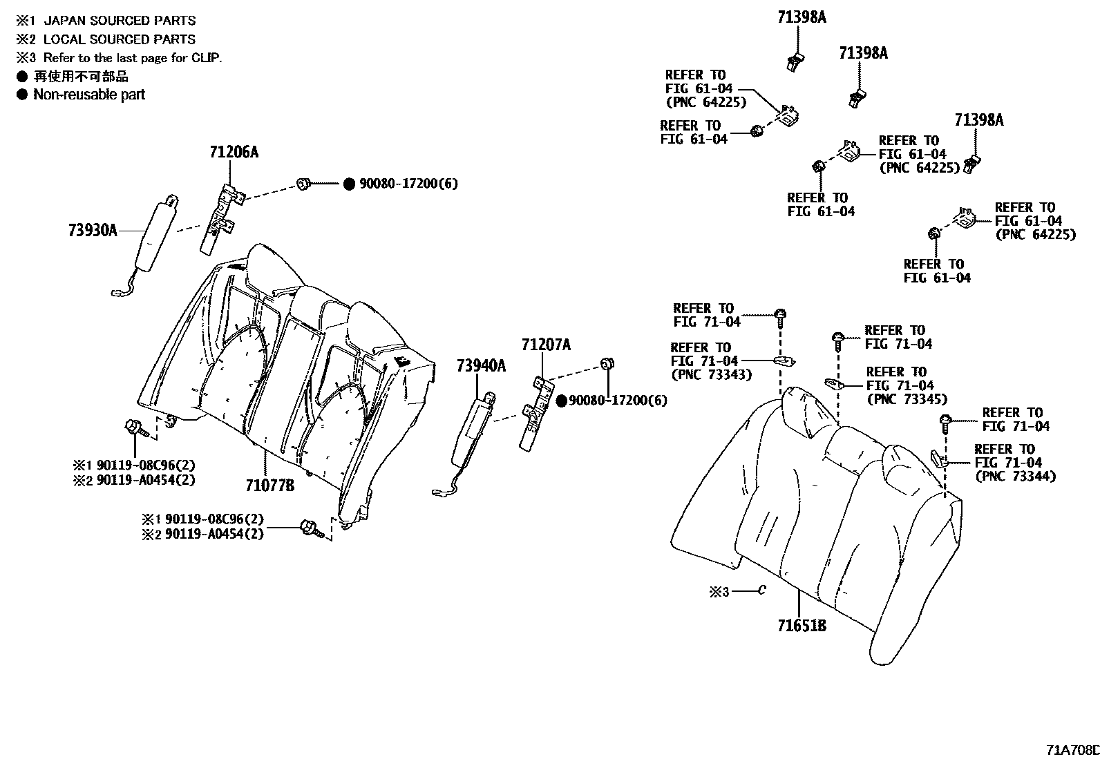 7102 — REAR SEAT & SEAT TRACK