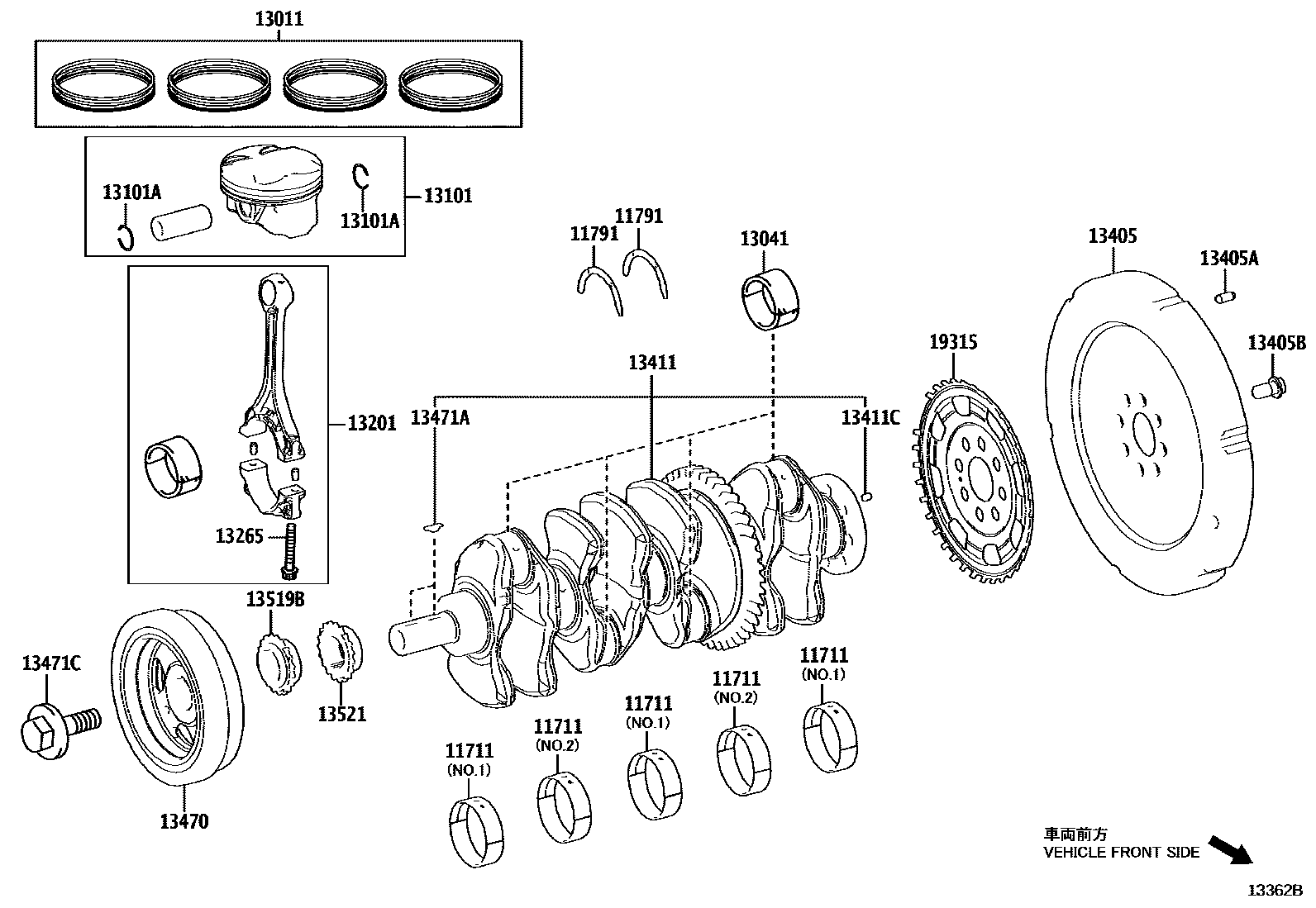 1301 — CRANKSHAFT & PISTON