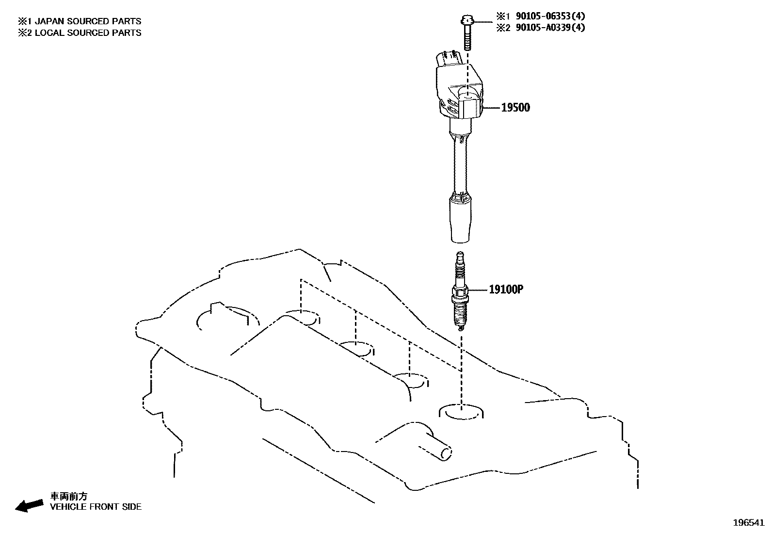 1901 — IGNITION COIL & SPARK PLUG / GLOW PLUG
