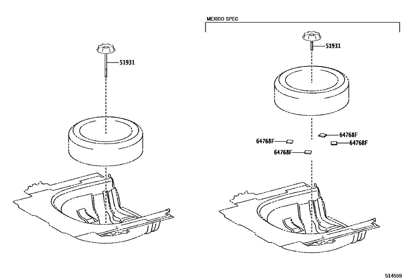 5104 — SPARE WHEEL CARRIER