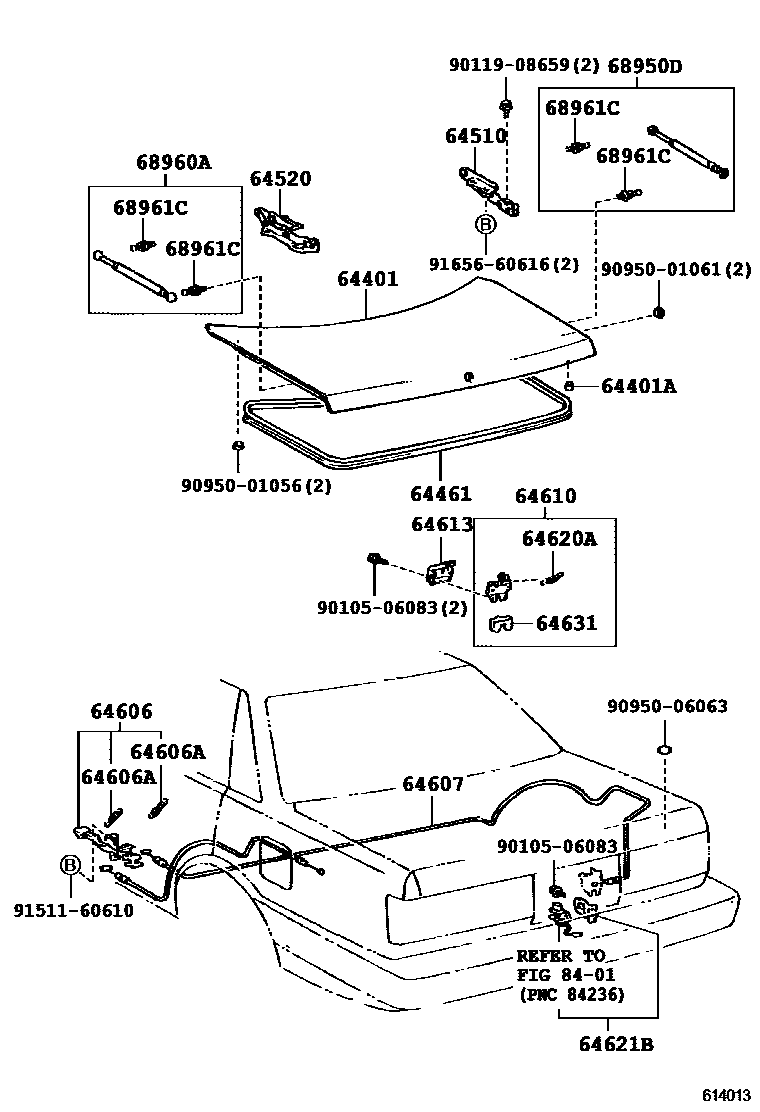 6105 — LUGGAGE COMPARTMENT DOOR & LOCK
