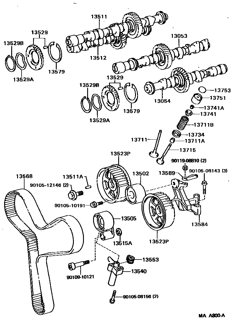 1302 — CAMSHAFT & VALVE