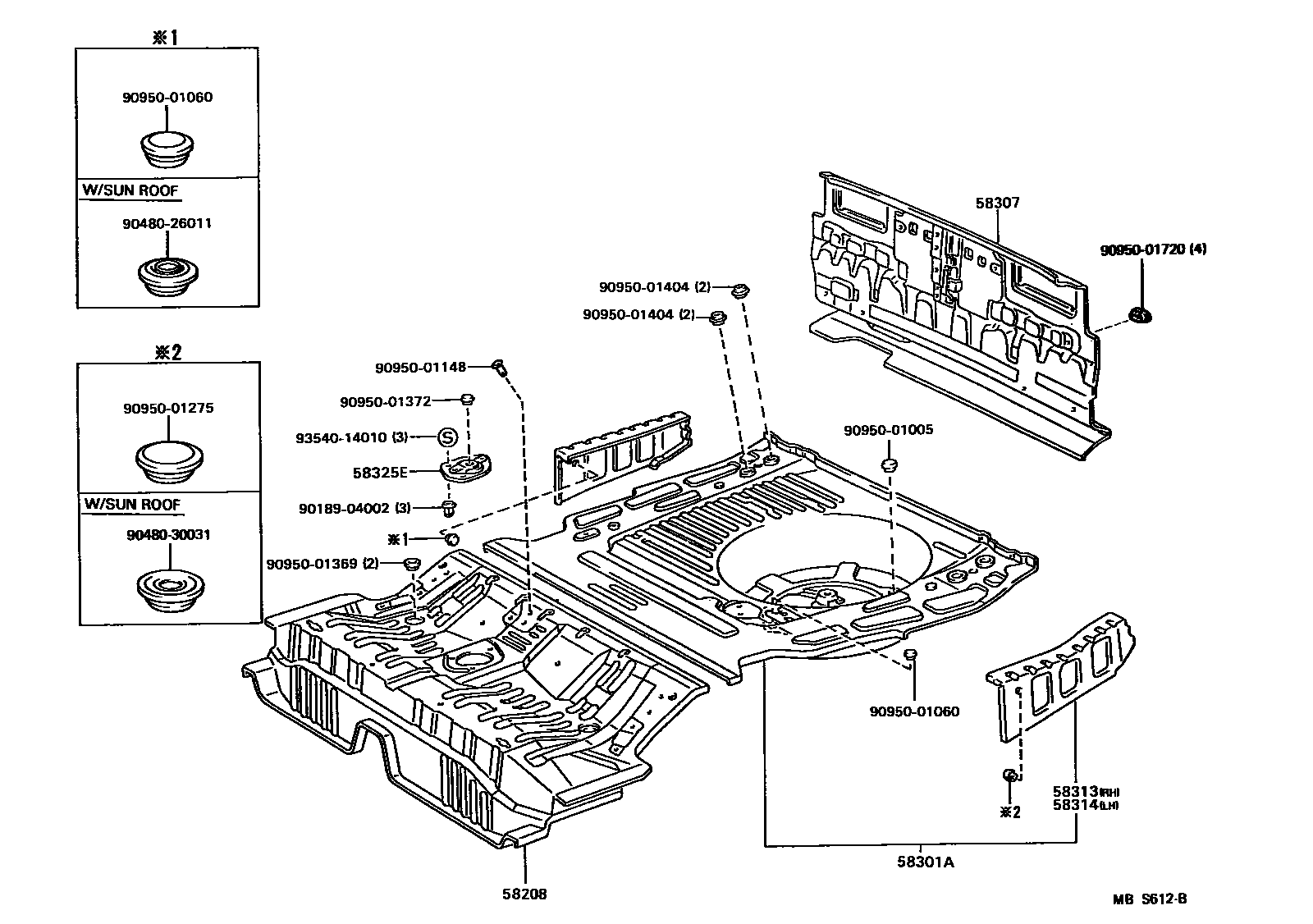 5801 — FLOOR PAN & LOWER BACK PANEL