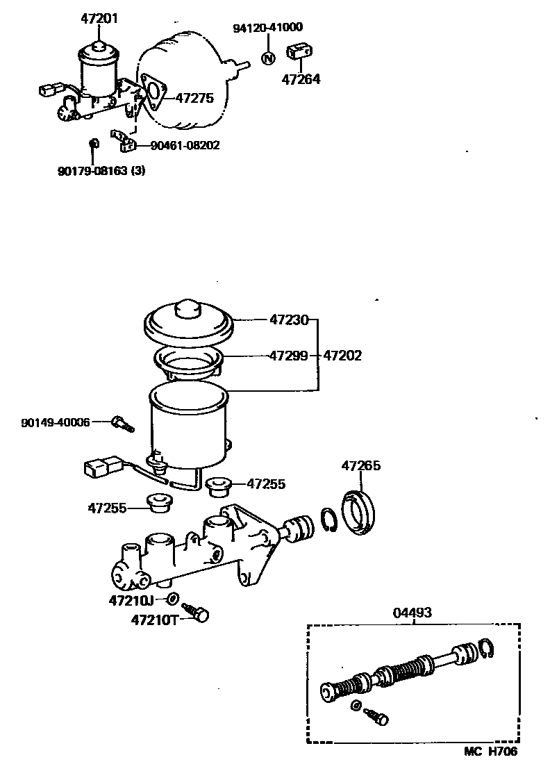 4702 — BRAKE MASTER CYLINDER