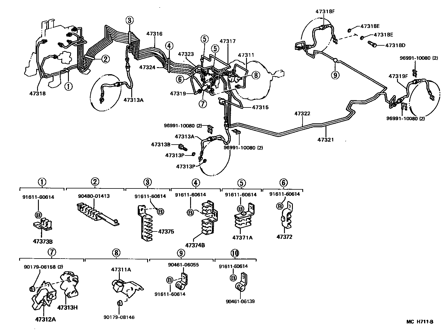 4708 — BRAKE TUBE & CLAMP