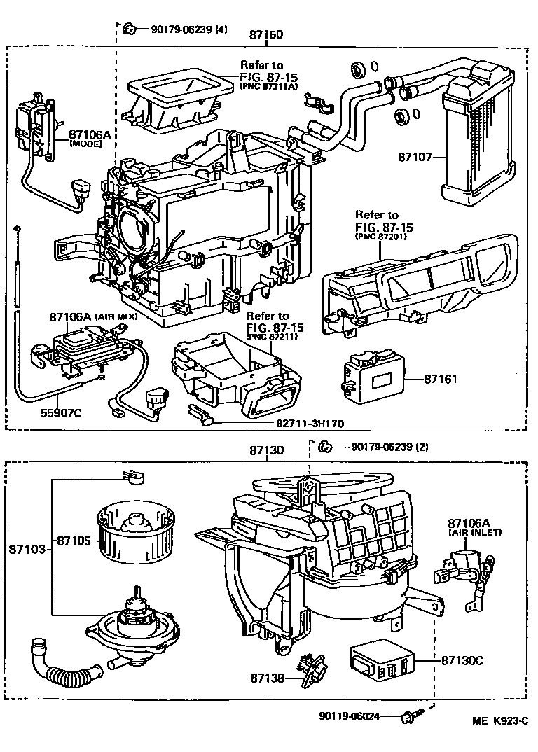 8712 — HEATING & AIR CONDITIONING - HEATER UNIT & BLOWER