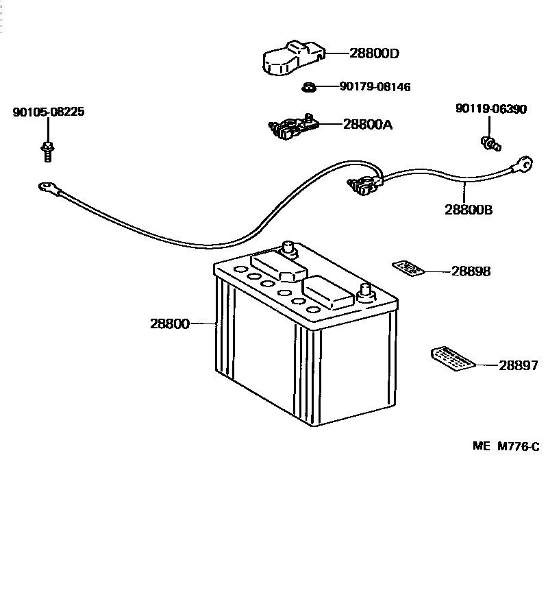 8201 — BATTERY & BATTERY CABLE