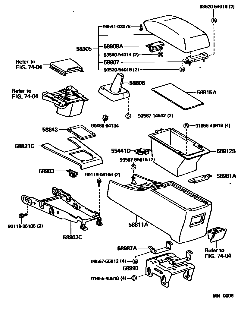 5806 — CONSOLE BOX & BRACKET