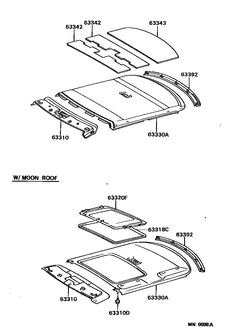 6402 — ROOF HEADLINING & SILENCER PAD
