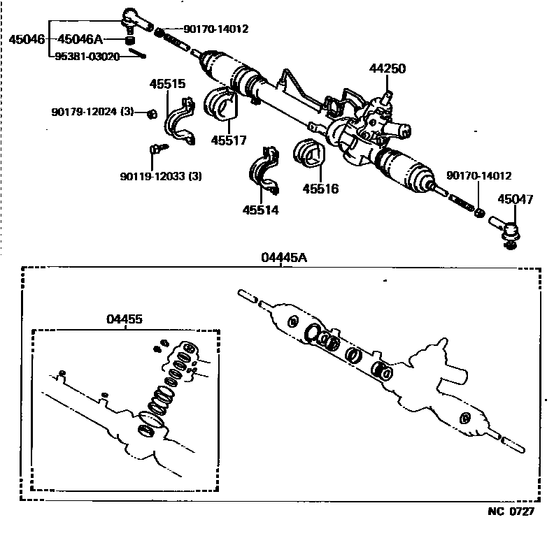 4505 — FRONT STEERING GEAR & LINK