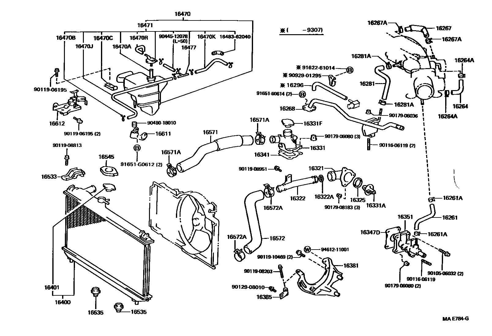 1603 — RADIATOR & WATER OUTLET