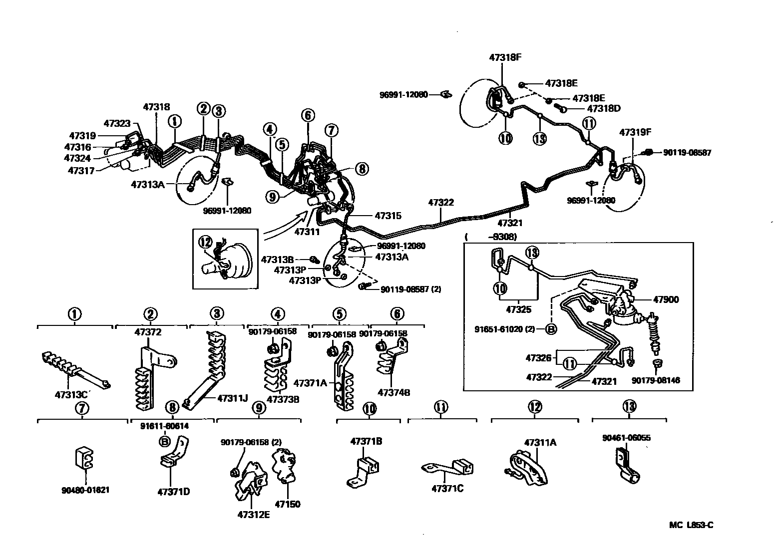 4708 — BRAKE TUBE & CLAMP