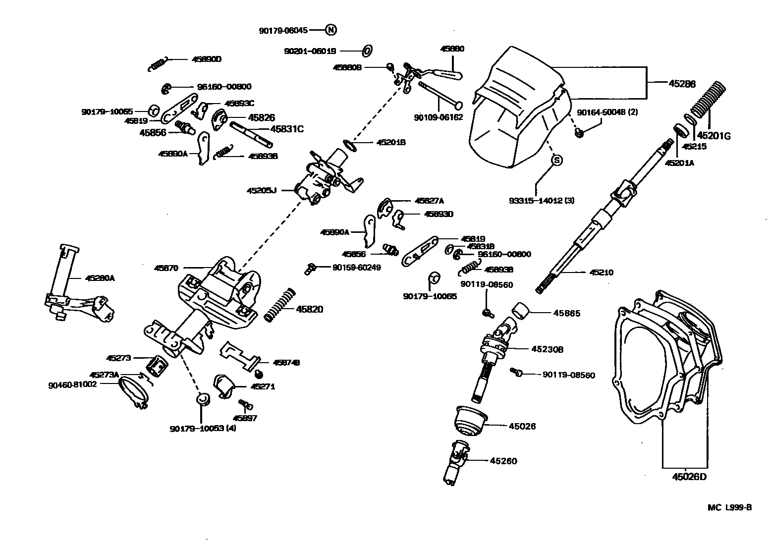 4501 — STEERING COLUMN & SHAFT