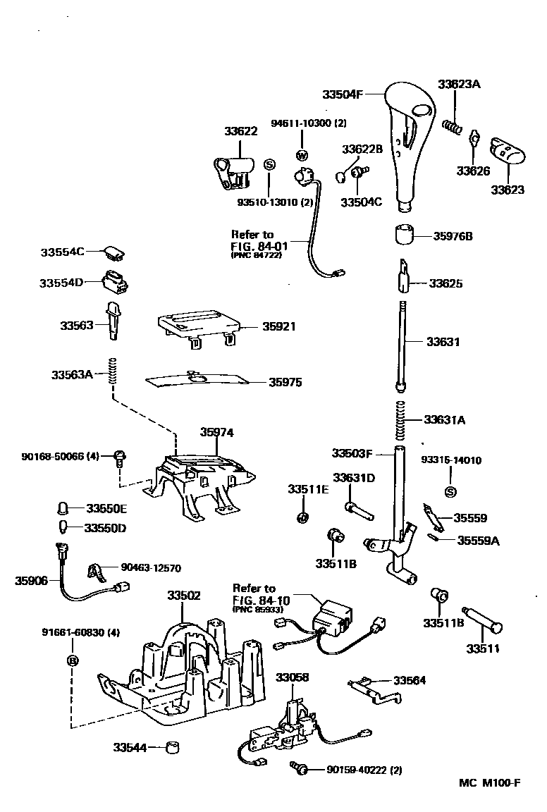 3312 — SHIFT LEVER & RETAINER
