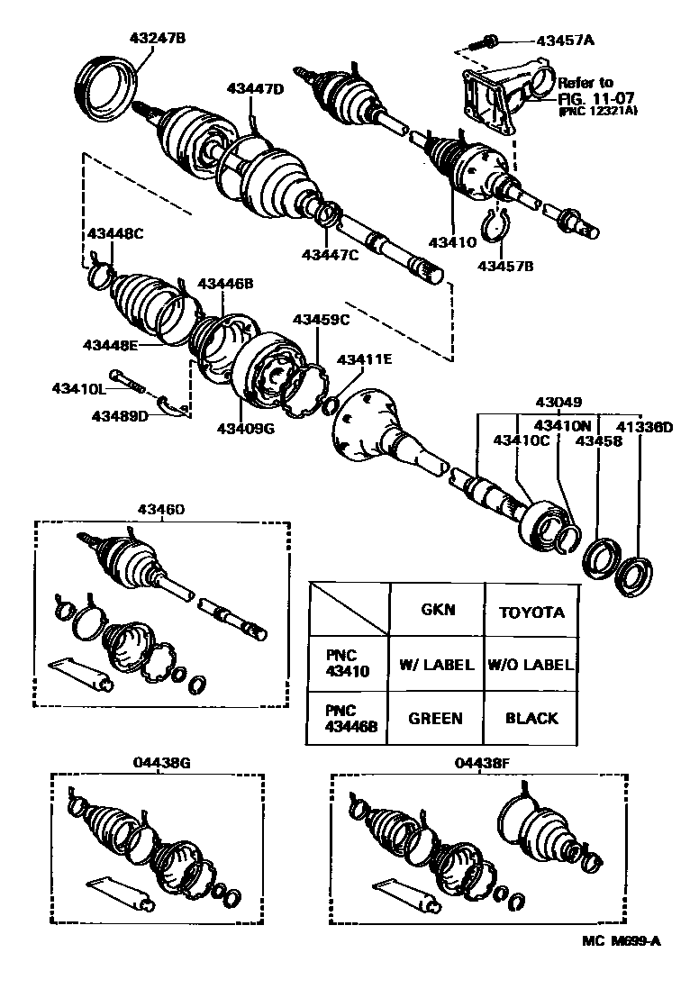 4302 — FRONT DRIVE SHAFT