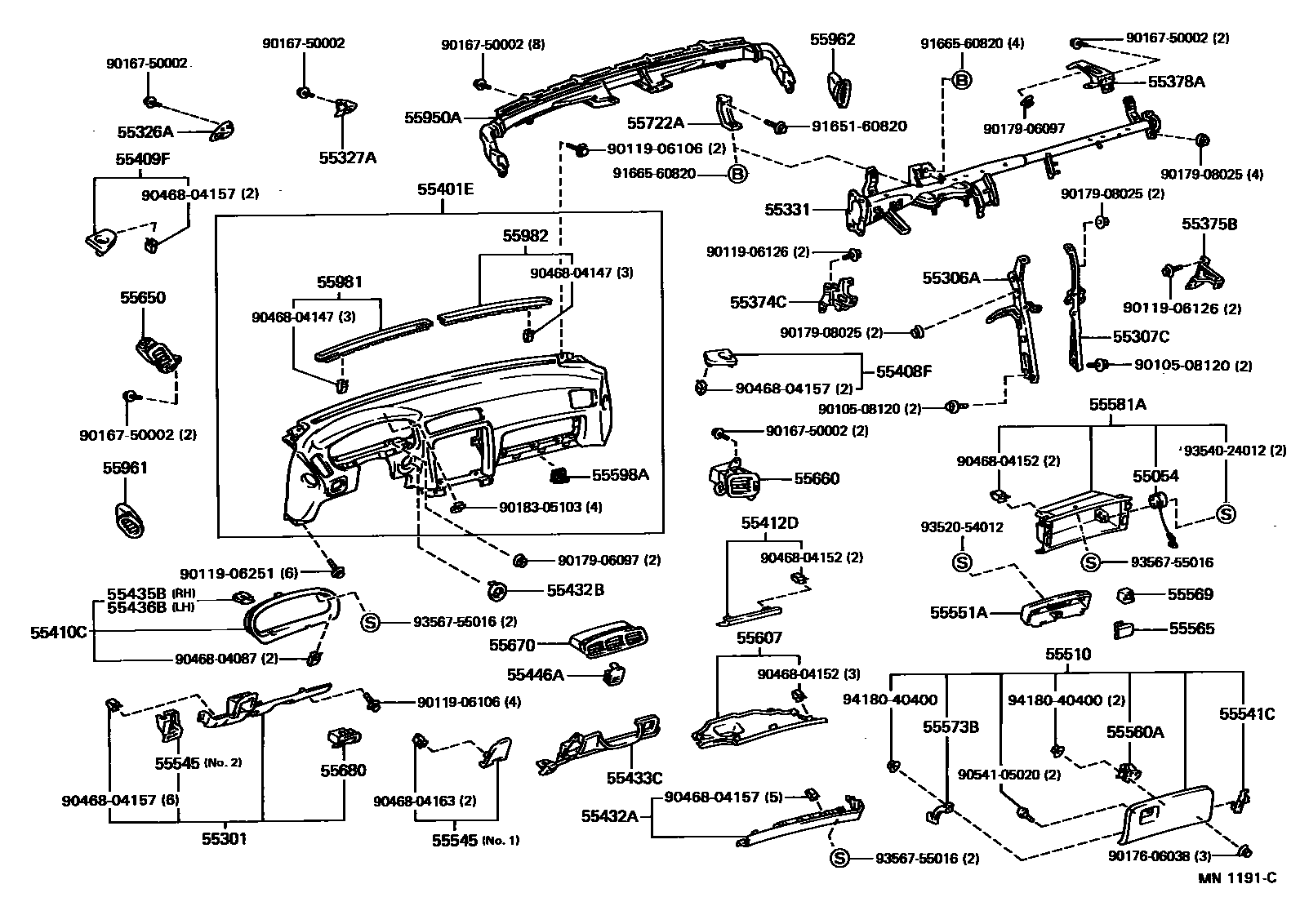 5501 — INSTRUMENT PANEL & GLOVE COMPARTMENT