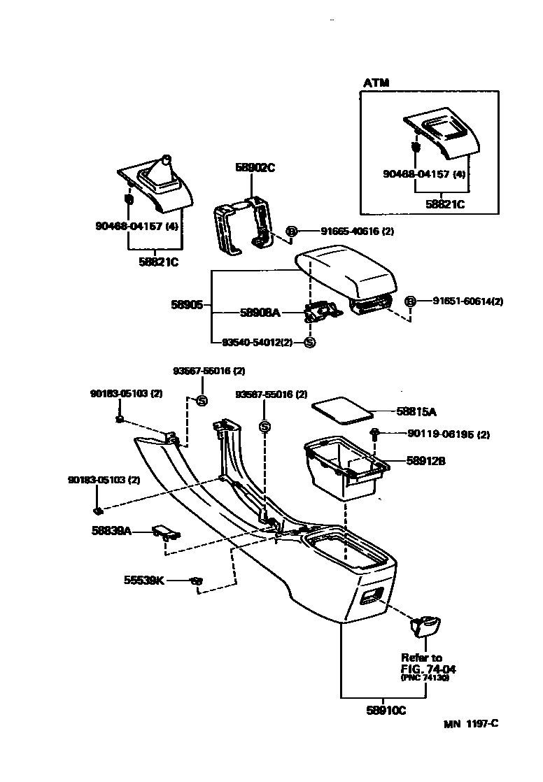 5806 — CONSOLE BOX & BRACKET