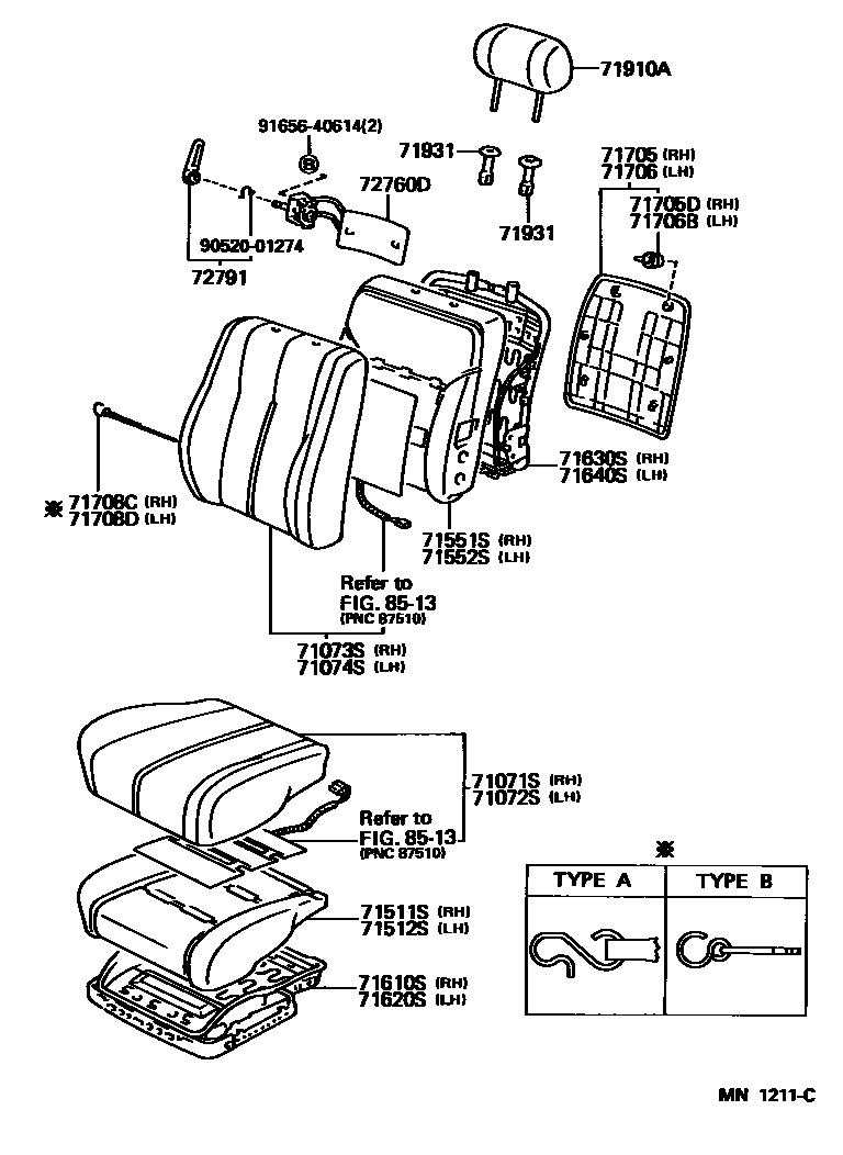 7101 — FRONT SEAT & SEAT TRACK