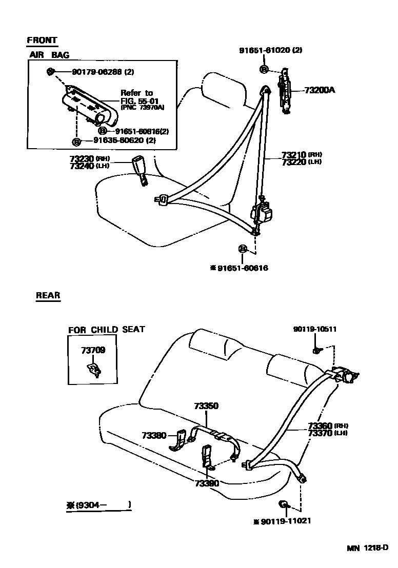 7104 — SEAT BELT & CHILD RESTRAINT SEAT