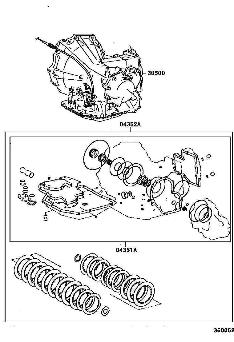 3501 — TRANSAXLE OR TRANSMISSION ASSY & GASKET KIT (ATM)