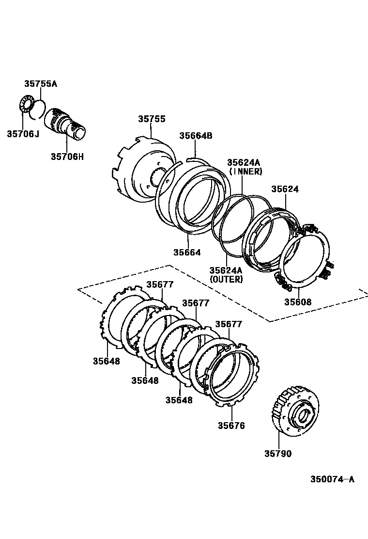 3508 — CENTER SUPPORT & PLANETARY SUN GEAR (ATM)