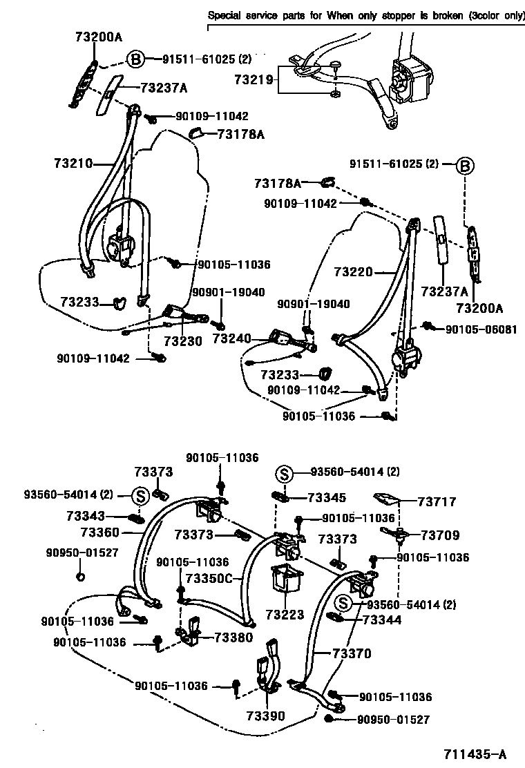 7104 — SEAT BELT & CHILD RESTRAINT SEAT